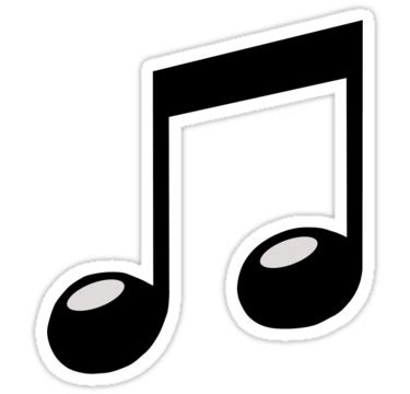 We wanted music notes stickers and found these great one at michaels. Music Note Black and White Sticker - ProSportStickers.com
