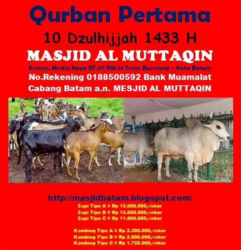 Pengadilan negeri makassar kelas i a khusus penyembelihan hewan. MESJID PULAU BATAM: Permohonan Bantuan Hewan Qurban Pada ...
