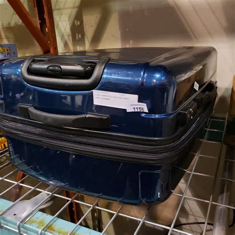 Blue Samsonite Rolling Hard Case Luggage
