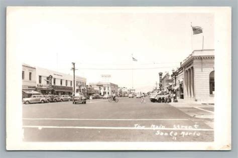 Main Street Santa Maria California Rppc Santa Barbara County Vintage