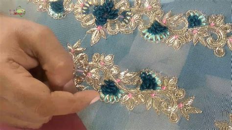 Hand Embroidery With Latest Design Royal Embroidery Yarn Threads Youtube