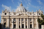 File:St. Peter's Basilica view from Saint Peter's Square, Vatican City ...