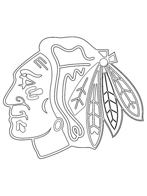 Chicago Blackhawks Coloring Page Funny Coloring Pages