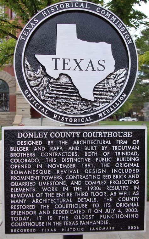 Donley County Courthouse Marker Clarendon Texas Flickr