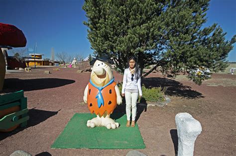 Fred Statue Flintstones Bedrock City Williams Az Arizona