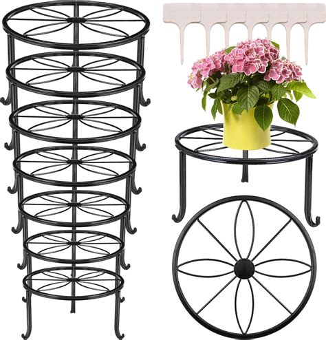 Autopromake 5 Pack Metal Plant Stands For Multiple Plant Heavy Duty Flower Pot