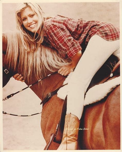 Olivia Newton John On Horseback 8x10 Photo Etsy