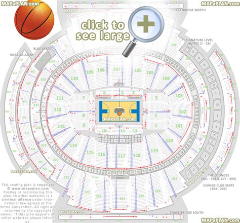 Madison Square Garden seating chart - Detailed seat numbers - MapaPlan.com