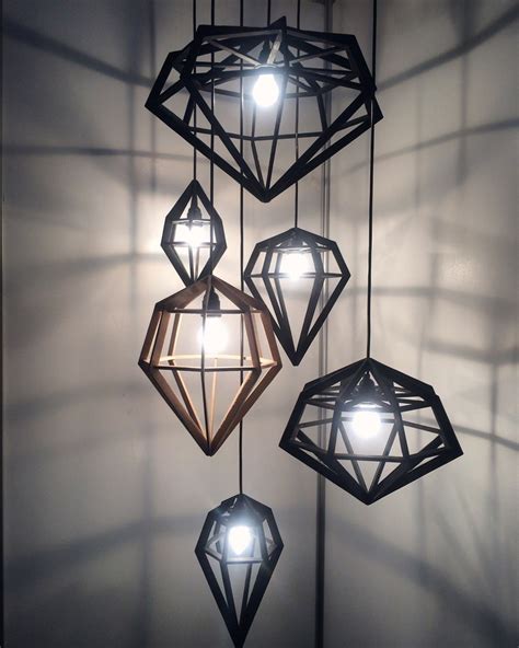 Modern Geometric Lamp Modern Lighting By Domsolnca Etsy