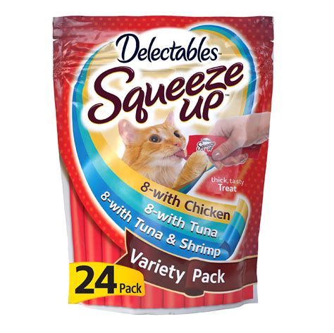 Hartz Delectables Squeeze Up Variety Pack Interactive Lickable Wet Cat