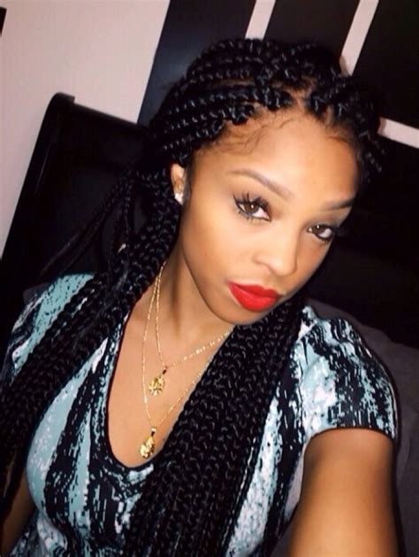 Jumbo Braided Hairstyles For Black Women