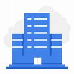 Office Company Building Business Icon Data