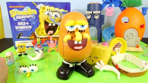 Spongebob Squarepants Play Doh Mr Potato Head Playset Spudbob Builder