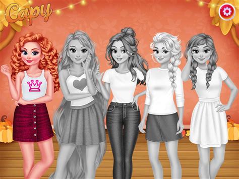 Princesses Autumn Celebrations Game Fun Girls Games