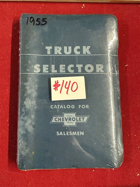 1955 Chevrolet Truck Selector Catalog Forbush Vintage Auto Parts