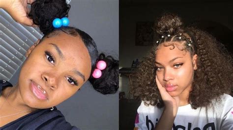 Whether you are looking for waterfall braids, french braids. 🌸CUTE BACK TO SCHOOL NATURAL CURLY HAIR STYLES🌸 - YouTube