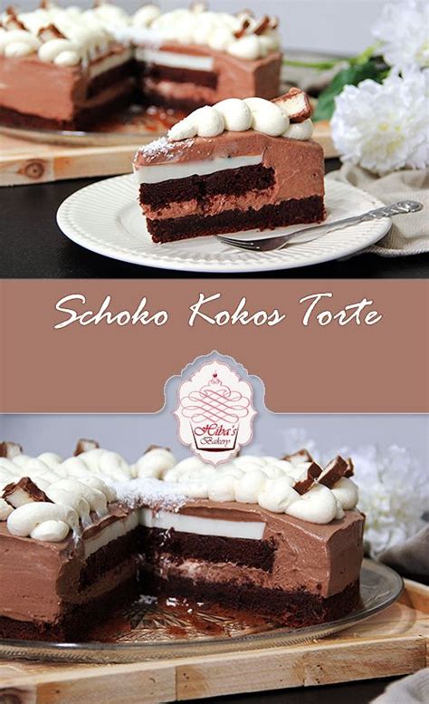 Schoko Kokos Torte | Desserts, Food, Brownie