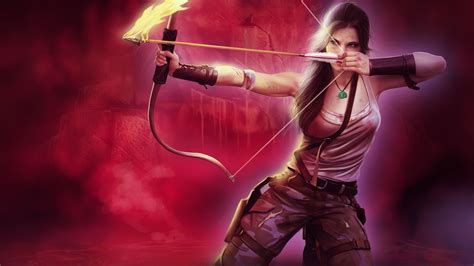 Tomb Raider Lara Croft Girl With Bow And Arrow xbox games wallpapers ...