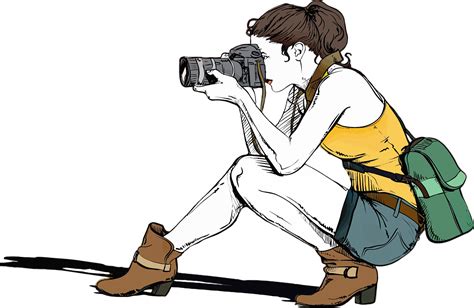 Free Girl With Camera Vector Art Download 14 Girl With Camera Icons