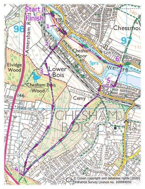 Chesham Riverside And Woodland Walk Full Route Chilterns Aonb