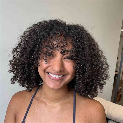 Medium Length Black Curly Haircuts