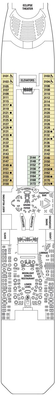 We did not find results for: Celebrity Eclipse Deck plan & cabin plan