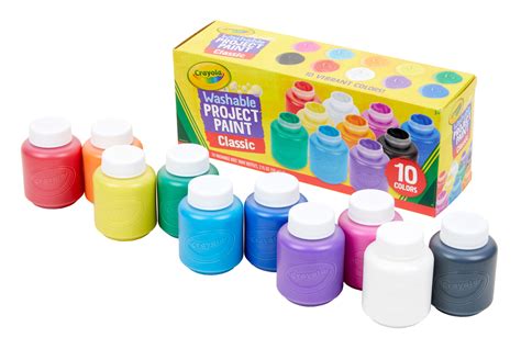 Crayola Washable Kids Paint 2 Oz Bottles 10 Count