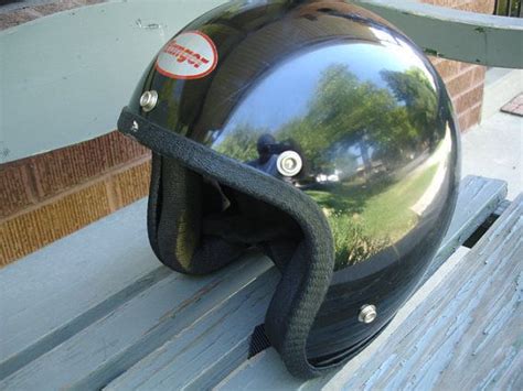 Wow Awesome Vintage Old School Motorcycle Scooter Helmet Motorcycle