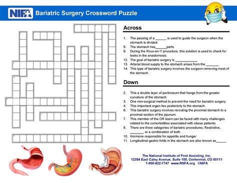 Bariatric Surgery Crossword Clues - January 2017 - RNFA