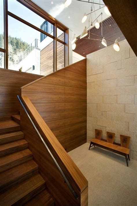 Linear House By Studio B Architects Aspen Co Interior Stairs Cozy