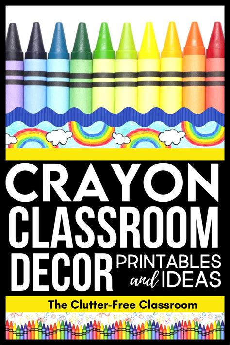 Crayon Classroom Theme Free Printable Teacher Planner For Idea