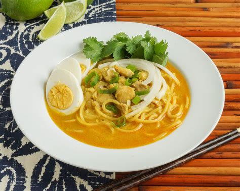 Ohn No Khauk Swe Burmese Chicken Coconut Noodle Soup Taras
