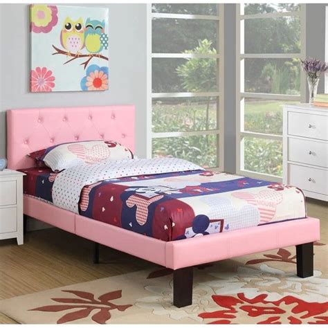Cute Little Girls Bed Upholstered Platform Bed Twin Platform Bed