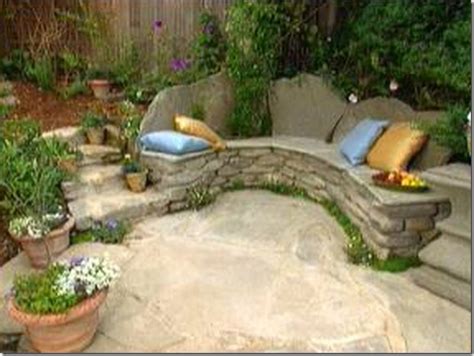 I used a 7 diamond blade on my ryobi 7.25 circular saw to cut slabs of stone bench garden ideas for your garden ideas. Rustic Wooden - Stone Garden Benches
