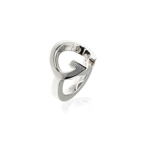 Gucci Sterling Silver Statement Ring Ring Size 525 Luxury