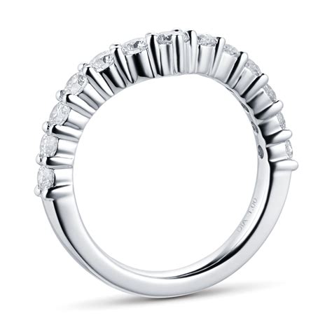 Platinum 100ct Diamond Claw Set Wedding Ring Rings Jewellery