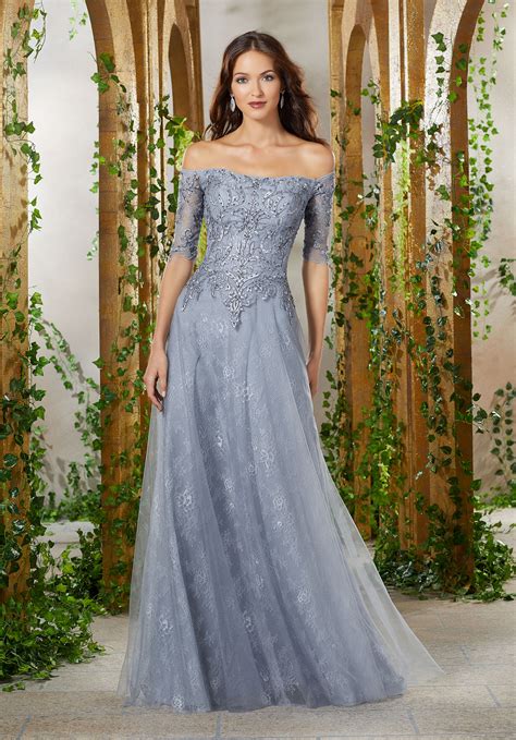 Jersey Social Occasion Gown With Crystal Beading And