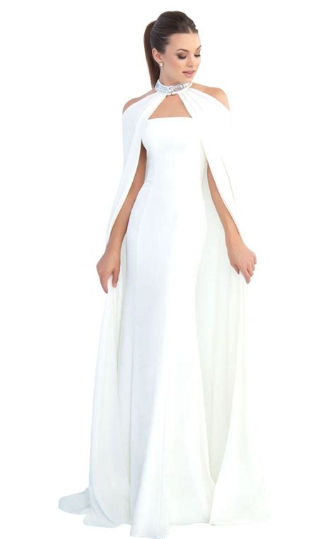 Mac duggal floral embroidered long sleeve lace gown  sz 10 #e982. Mac Duggal 25647I Dress | Cape wedding dress, Evening ...