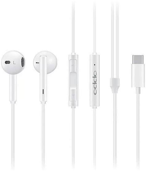 Oppo Smart Wired Type C Earphone With Mic For Callinghd Bass Wired
