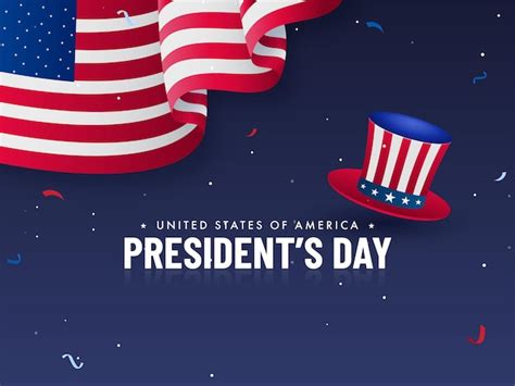 Premium Vector United States Of America Presidents Day Concept