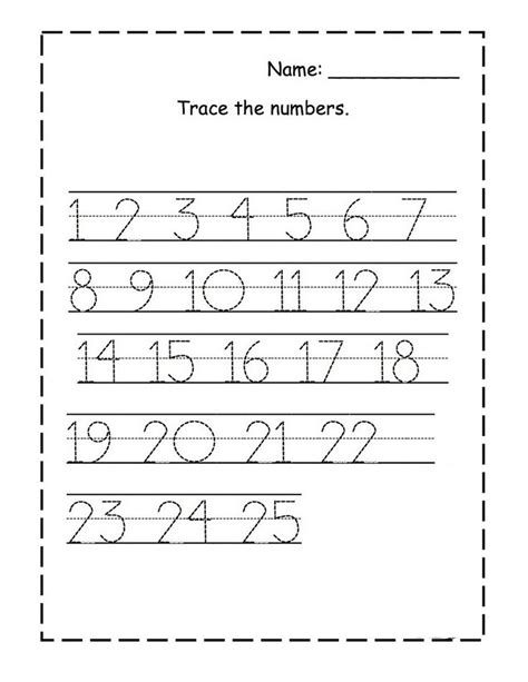 Our alphabet tracing worksheets incorporate letters, colors, and early vocabulary into one set of specially curated printables. Tracing Numbers for KG | Numbers preschool, Dr seuss ...