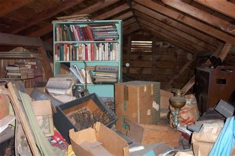 428 Attic Sorting Boxes Deciding What To Keep And Throw Away