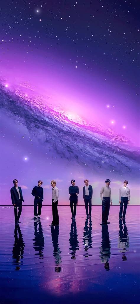 Ungu Bts Ot7 Purple Aesthetic Wallpaper Pic Potatos