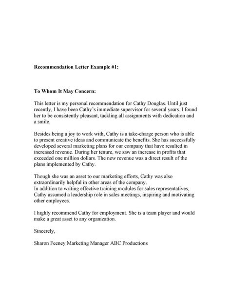 How To Write A To Whom It May Concern Letter 27 Print