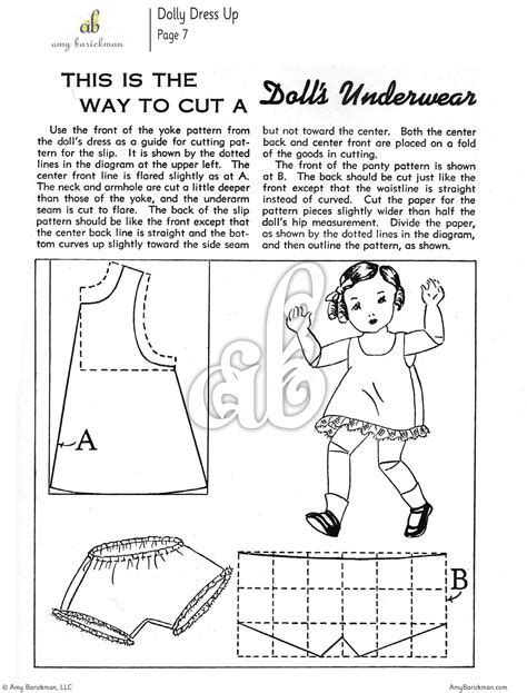 Does Your Dolly Need Some New Clothes Find Vintage Instructions In