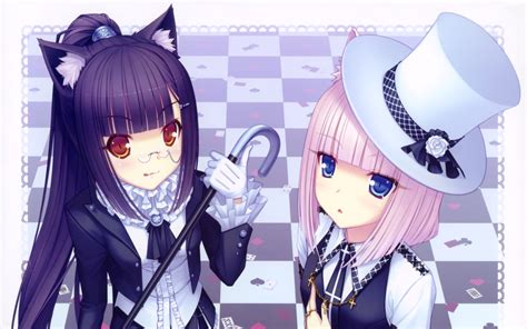 I decided to do a moe image gallery from anime girls with purple hair in their design. eyes red blue eyes tie long hair nekomimi purple hair pink ...