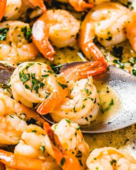 Garlic Lemon And Parsley Join Forces In A Velvety Buttery Wine Sauce To Form Shrimp Scampi