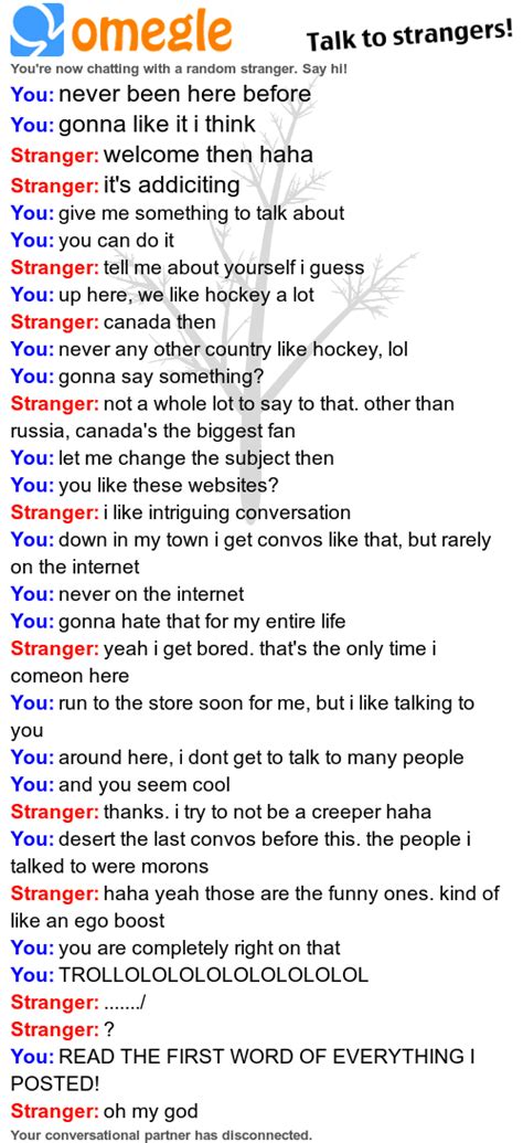 If you prefer, you can add your interests and you'll be randomly paired with someone who selected some of the same interests. Pin on Funny Omegle Chats