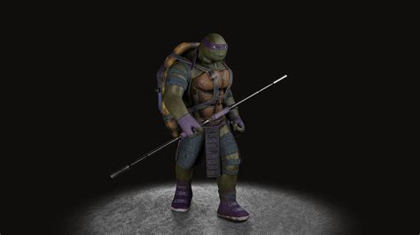 3d Model Tmnt Rigged Vr Ar Low Poly Cgtrader