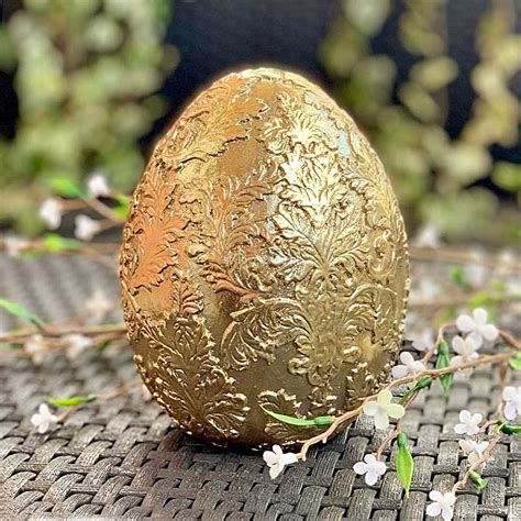 Discover (and save!) your own pins on pinterest Jajko Wielkanocne Faberge Złote 15cm - Sklep StyloveSzklo